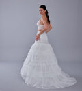 Fishtail Petticoat Skirt, Fishtail Wedding Dress Underskirt, White Petticoat