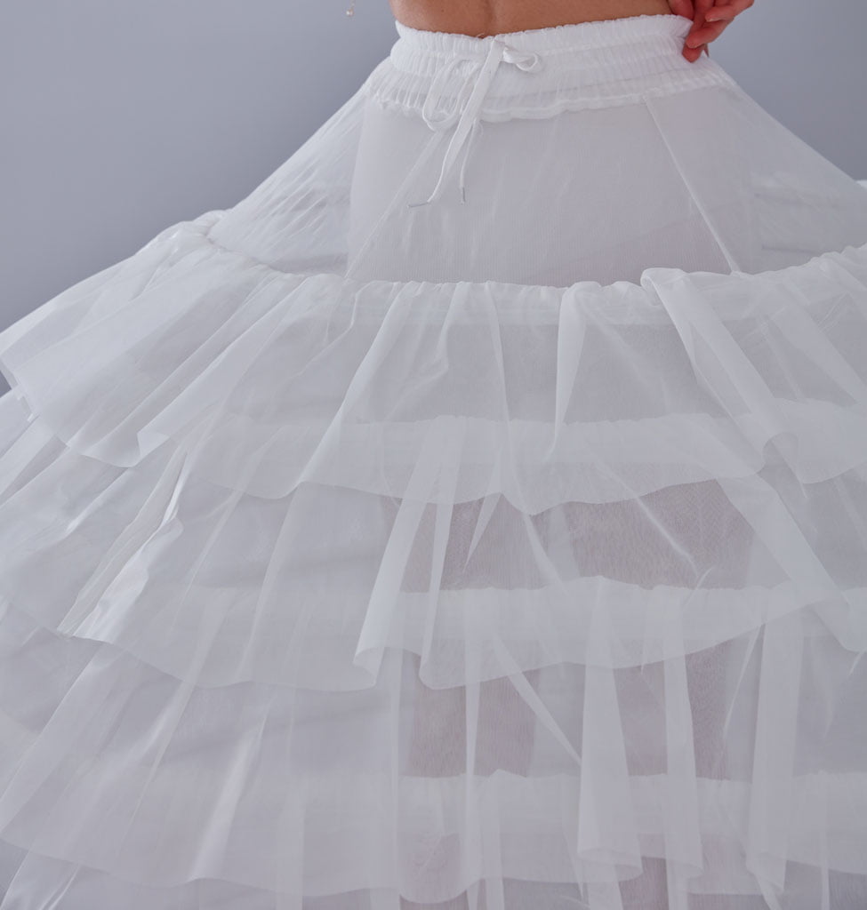 Crinoline, White Petticoat Skirt for Princess Dress , Costumes and Bridal Wear