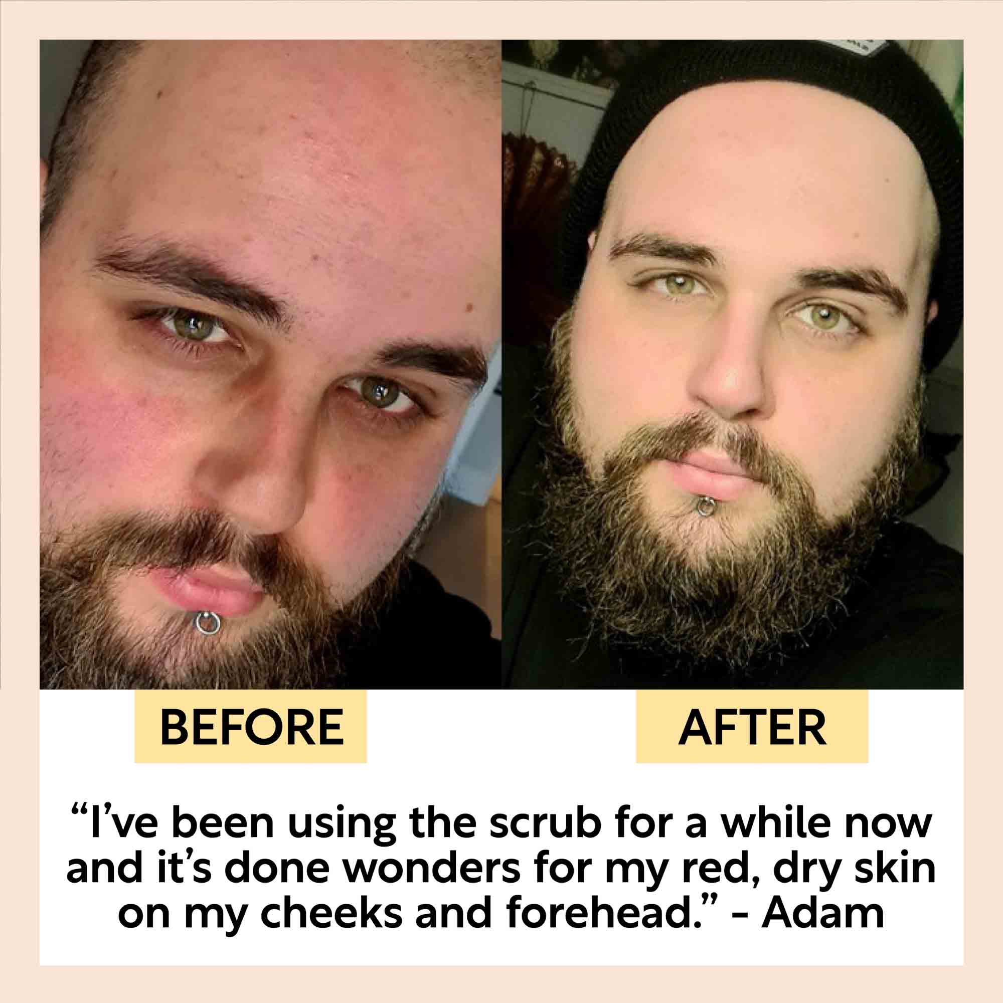 Face Scrub with Coffee + Rosehip Oil