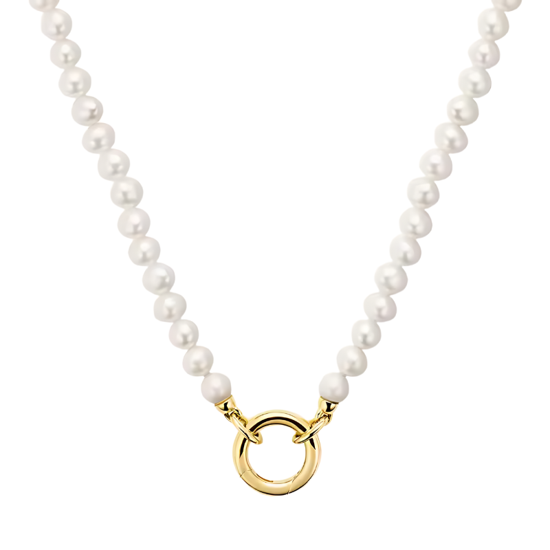 Pearl Necklace with Charm Holder ~ Deep South Originals