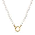 Pearl Necklace with Charm Holder ~ Deep South Originals