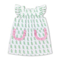 Flutter sleeves crocodile pockets girls summer dress