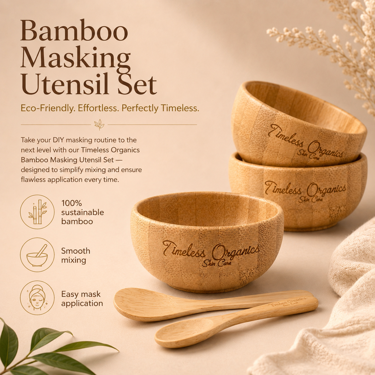 Bamboo Utensil Set