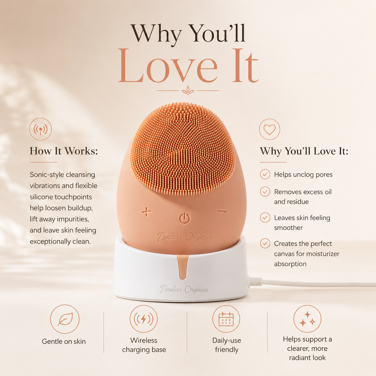 Timeless Facial Cleansing Brush