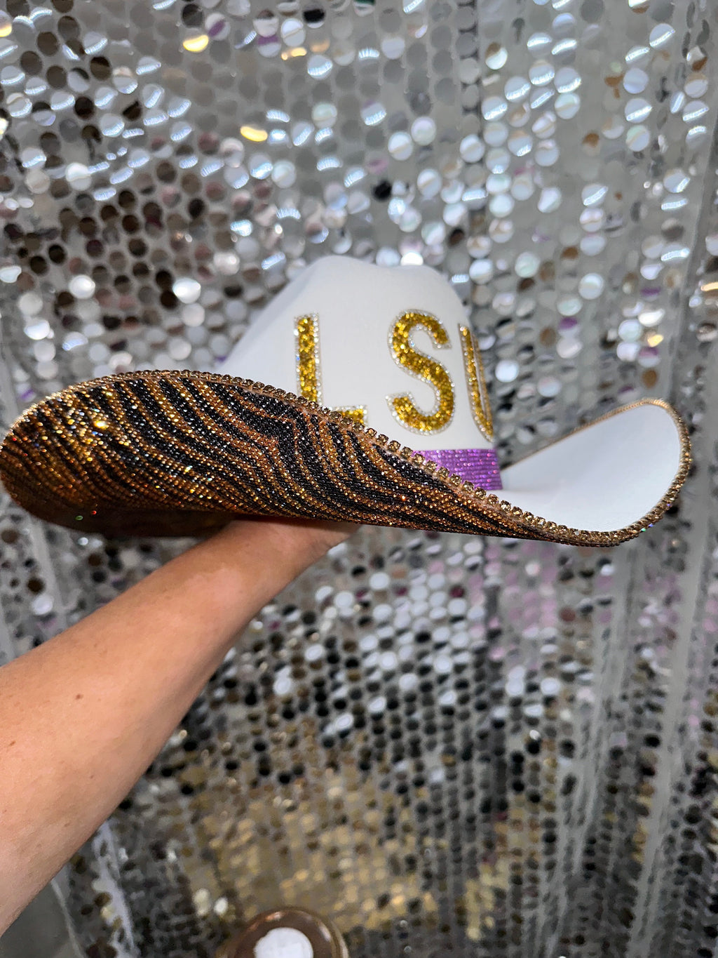 LSU Tiger Print Hat