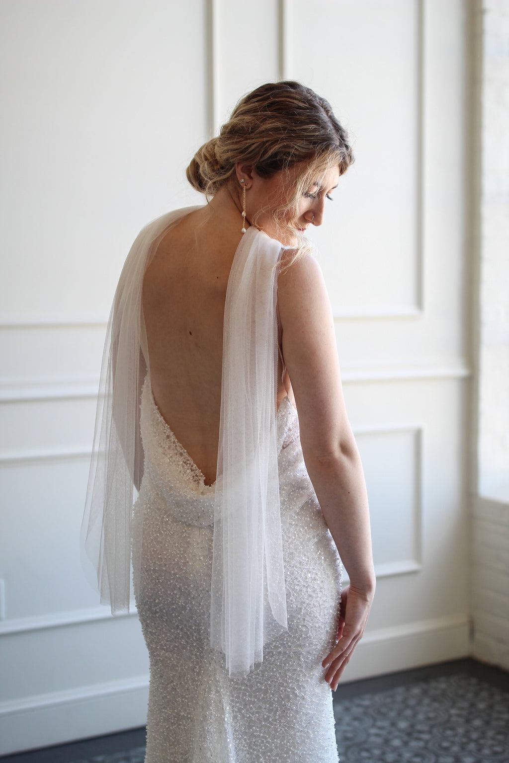 Bridal Neck Scarf Fingertip - 72 inches