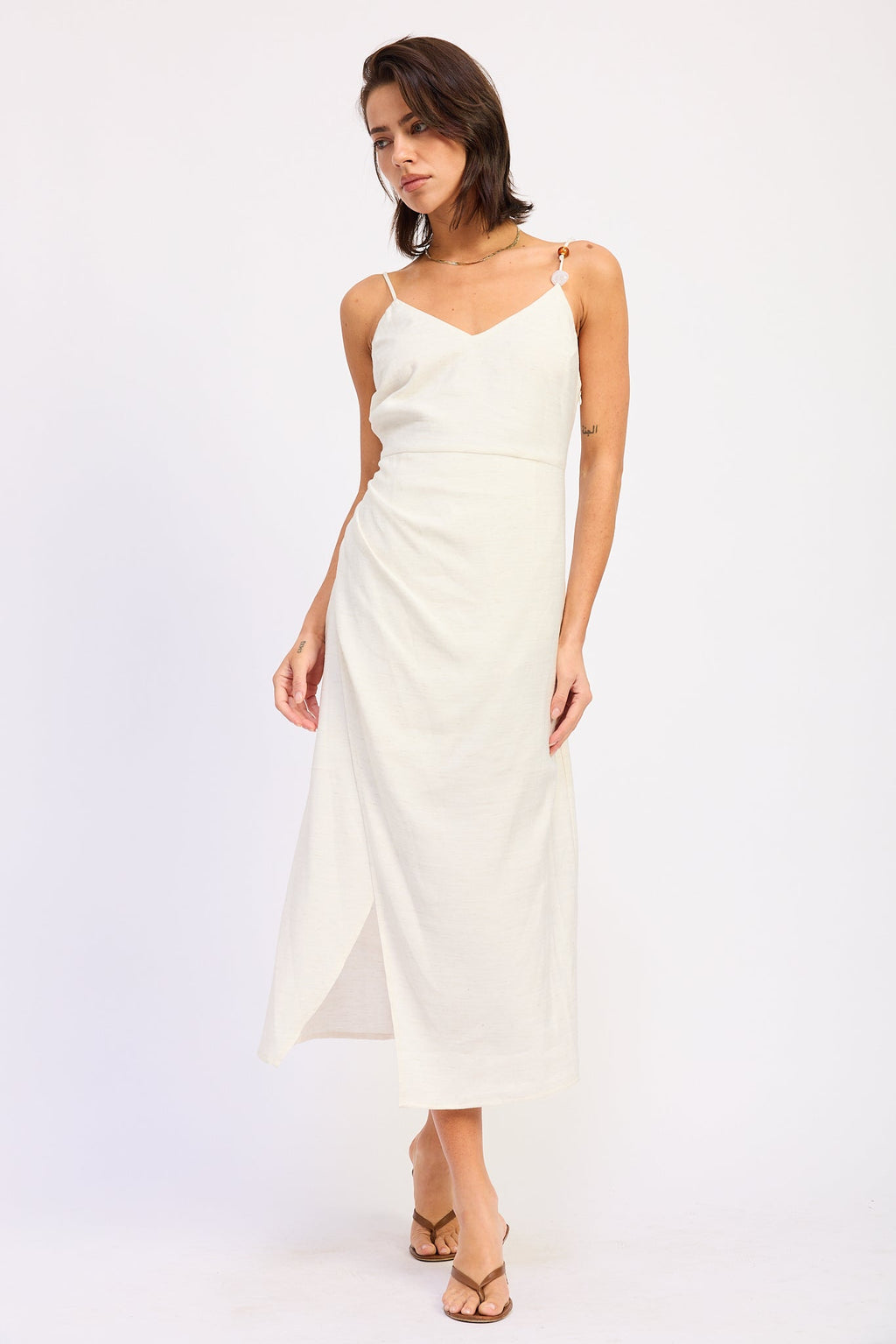 Coralie Midi Dress White