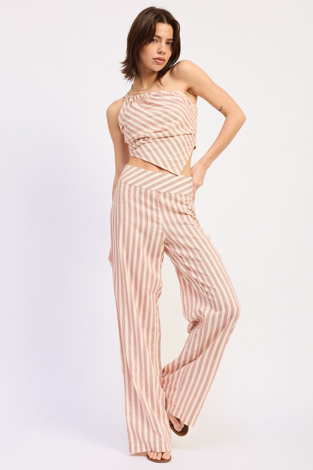 Marisol Pants Red Stripe