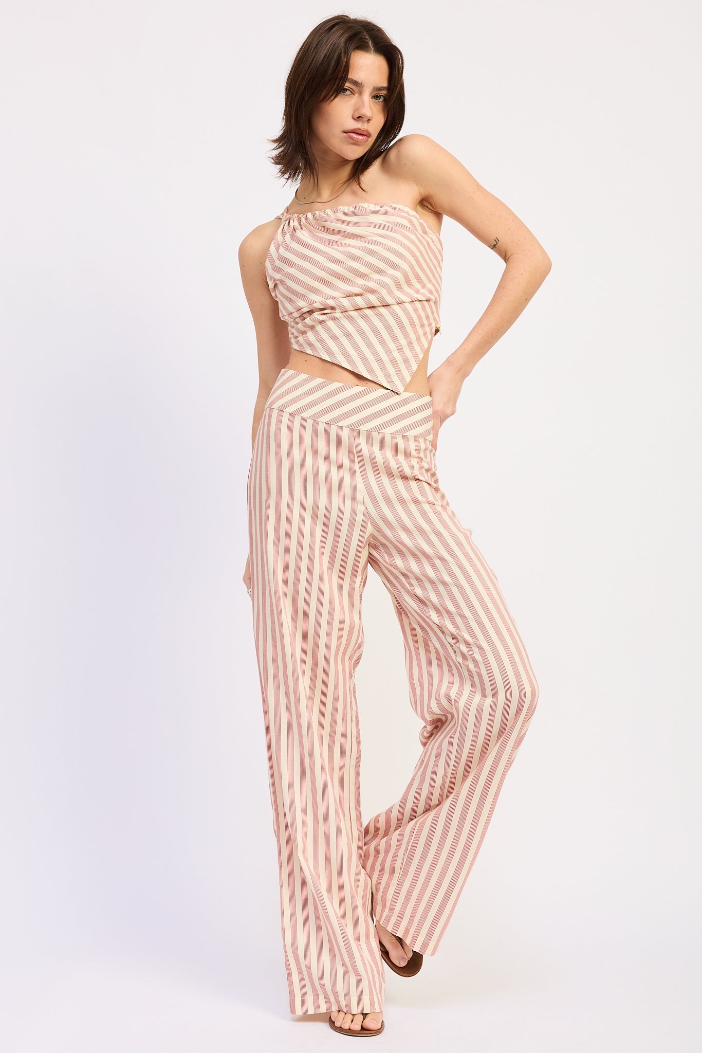 Marisol Pants Red Stripe