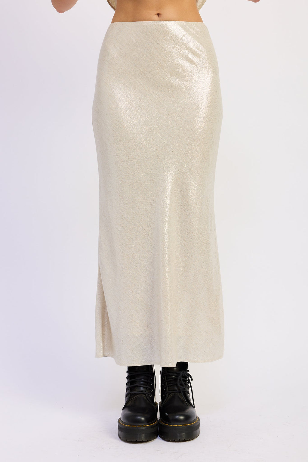 Hani Midi Skirt Champagne