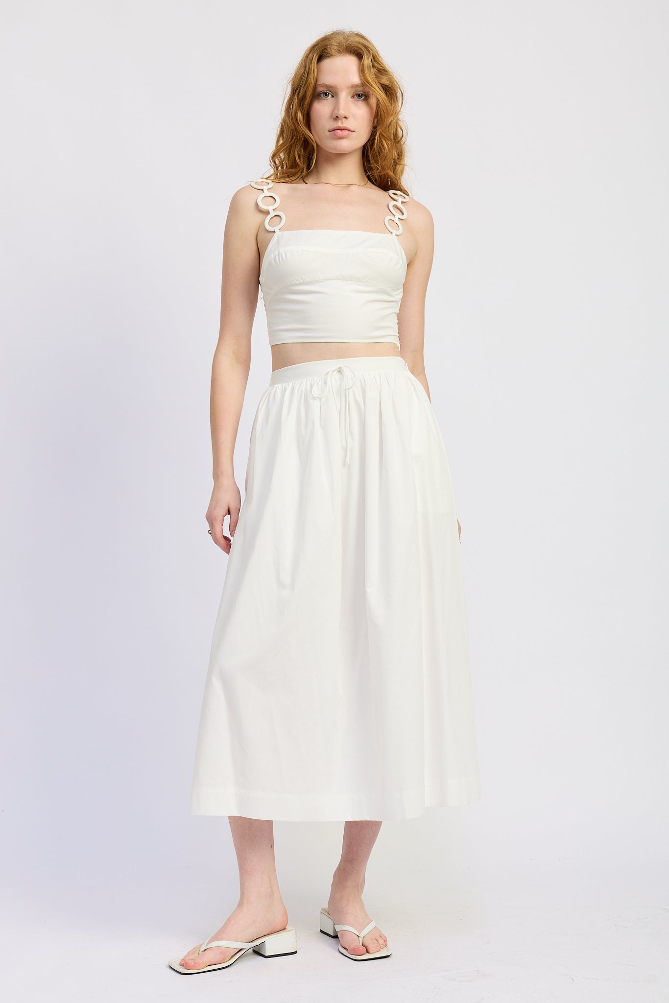 Poppy Crop Top White