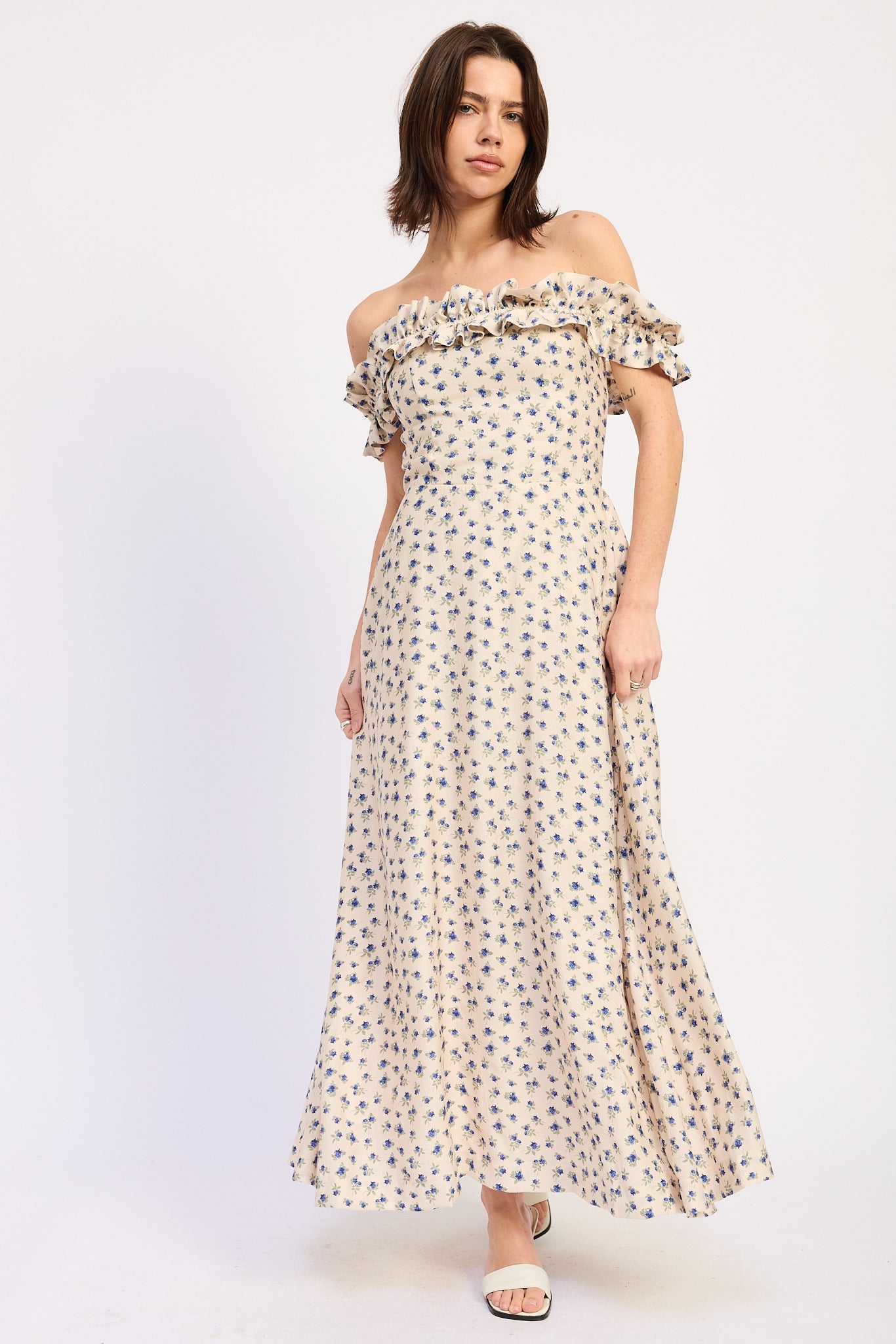 Kinsley Midi Dress Blue Multi