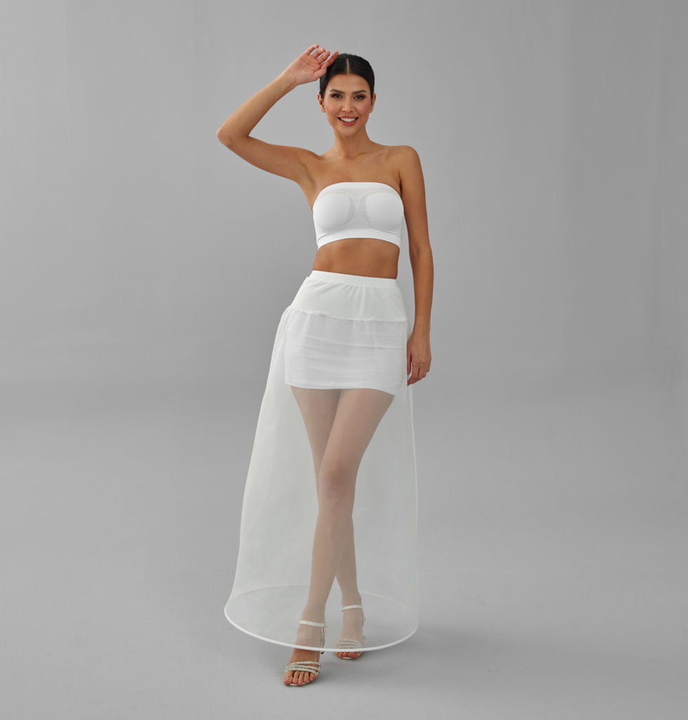 A-line Wedding Dress Underskirt, White Petticoat, Hoop Skirt