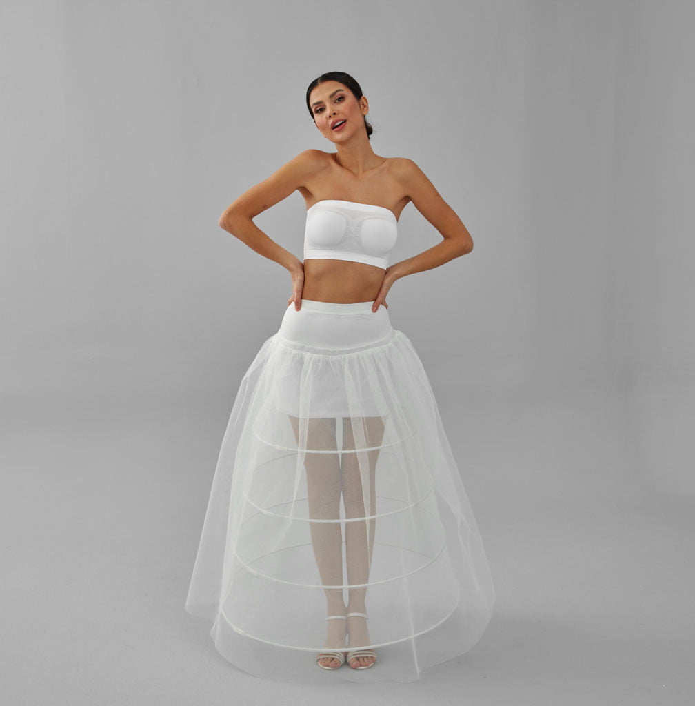 White Wedding Dress Underskirt - Petticoat Skirt for Enhanced Silhouette and Comfort