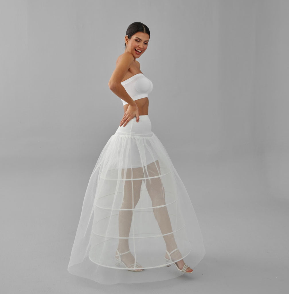 White Wedding Dress Underskirt - Petticoat Skirt for Enhanced Silhouette and Comfort