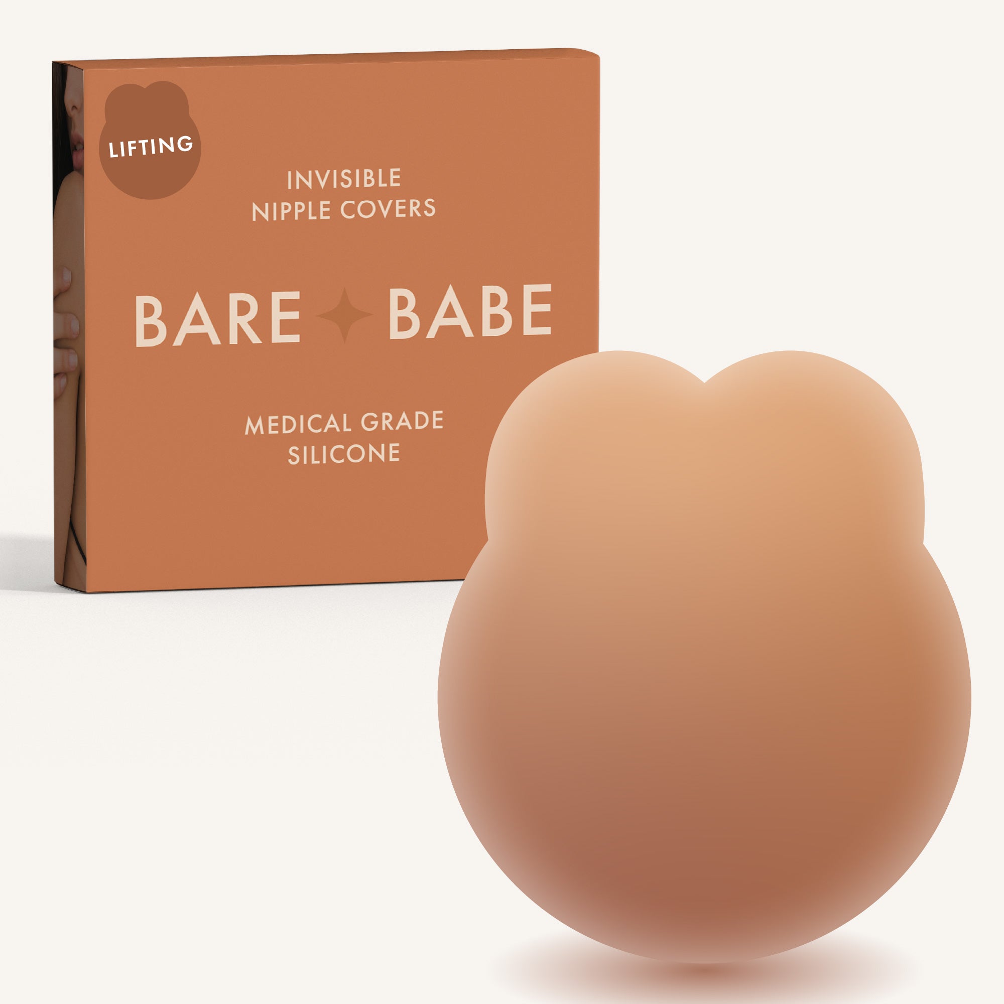 Lifting Nipple Covers (Two-Tabs) Caramel