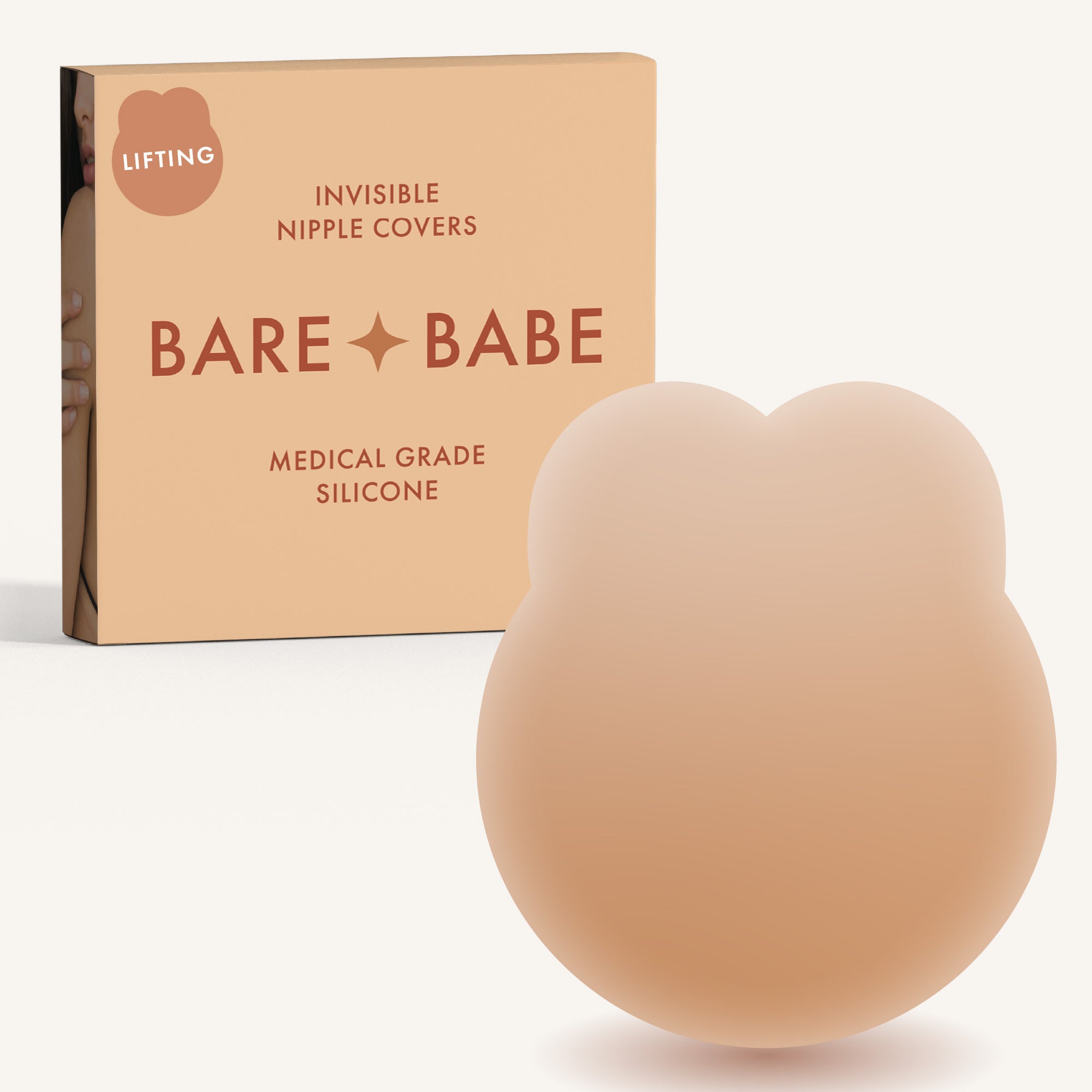 Lifting Nipple Covers (Two-Tabs) Honey