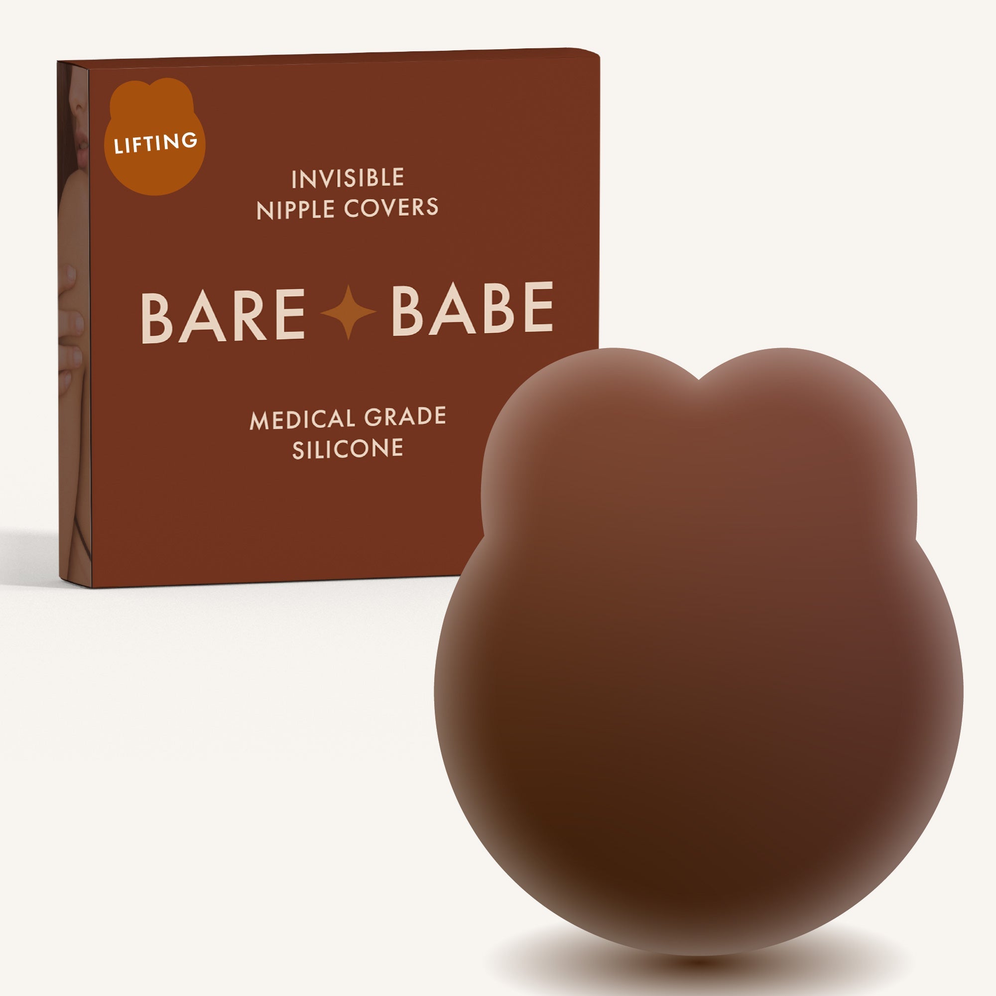 Lifting Nipple Covers (Two-Tabs) Mocha
