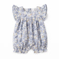 Floral Baby Romper – Soft Cotton One-Piece with Ruffles 12-18M