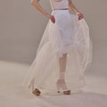 Mermaid Petticoat with Corsage and Hard Net Tulle Underskirt ,Wedding Crinoline with Petticoat Netting Fabric