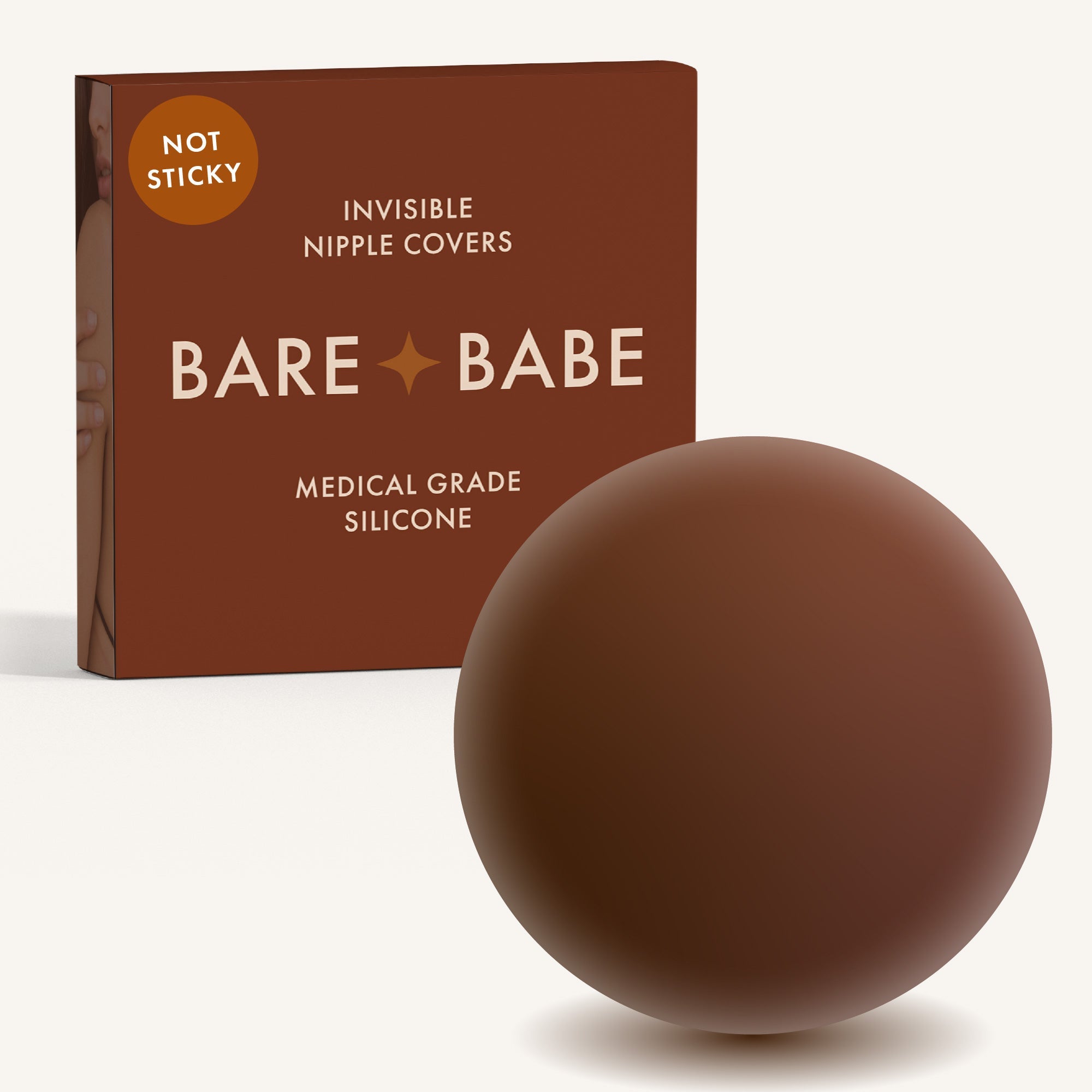 Non-Adhesive Nipple Covers Mocha