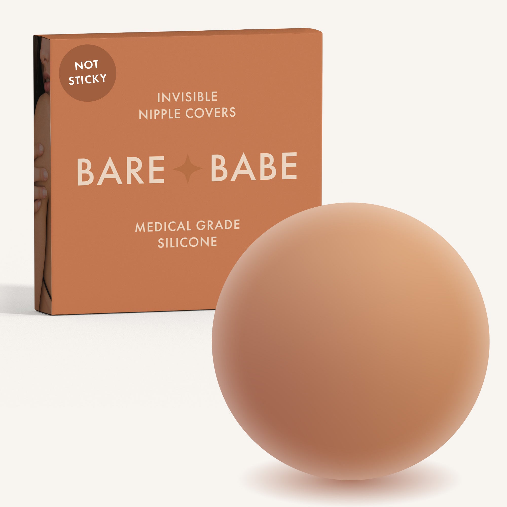 Non-Adhesive Nipple Covers Caramel