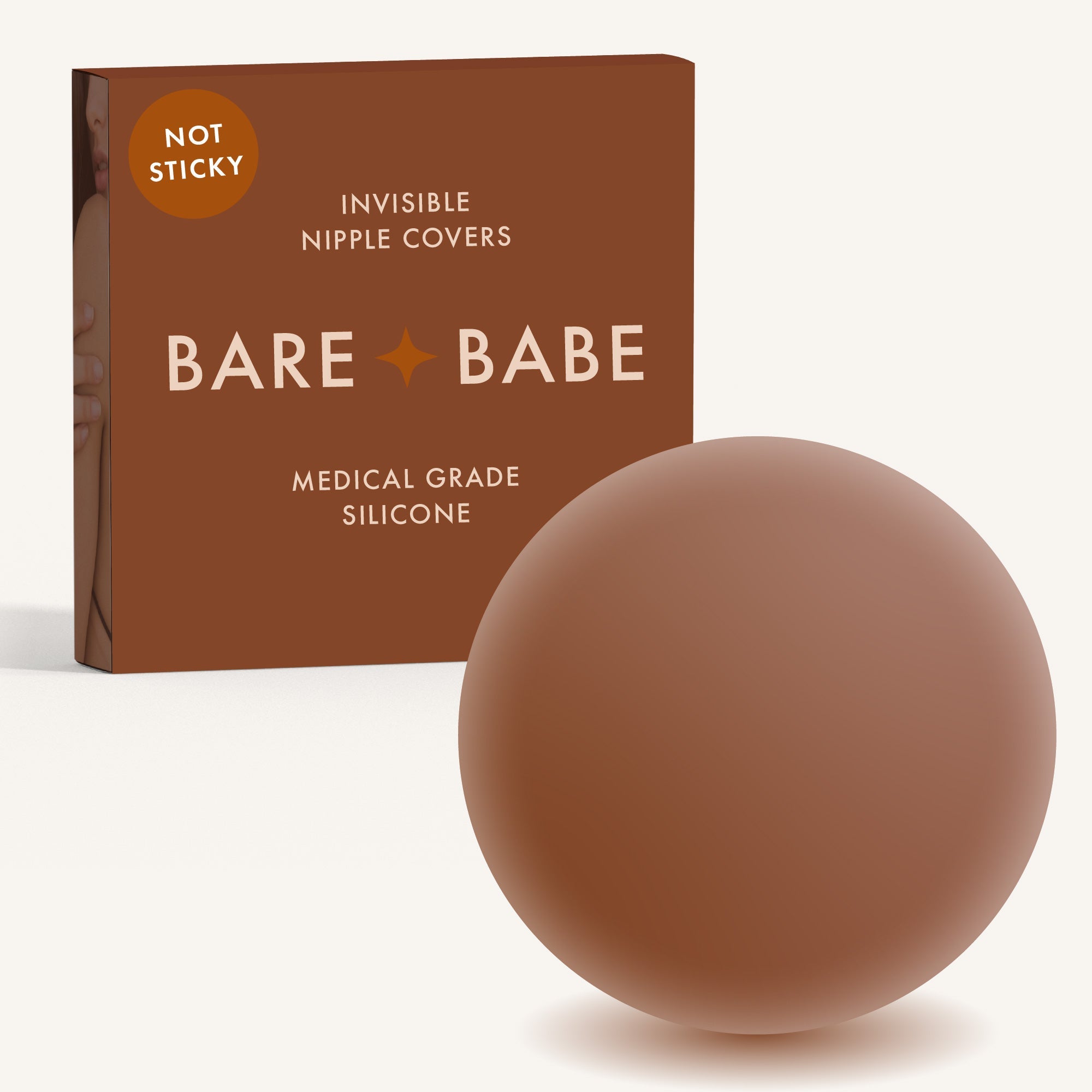 Non-Adhesive Nipple Covers Cocoa