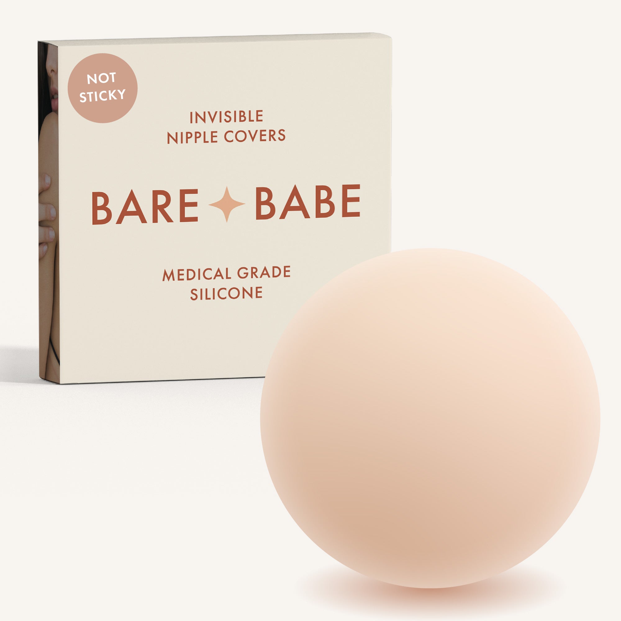 Non-Adhesive Nipple Covers Creme