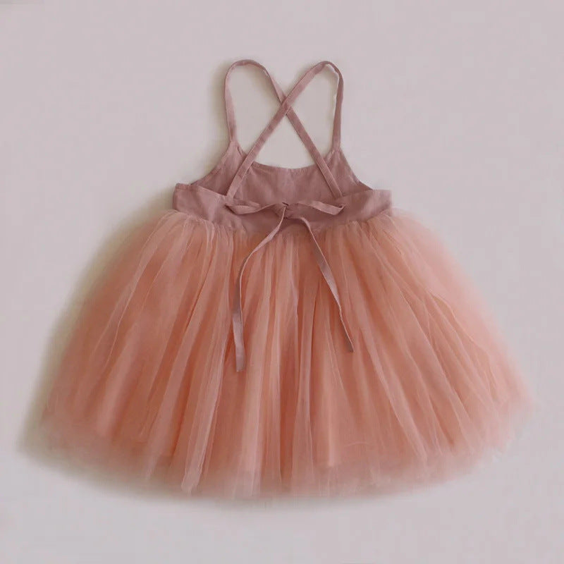 Children's Lace-up Cute Sweet Princess Dress 4 Style