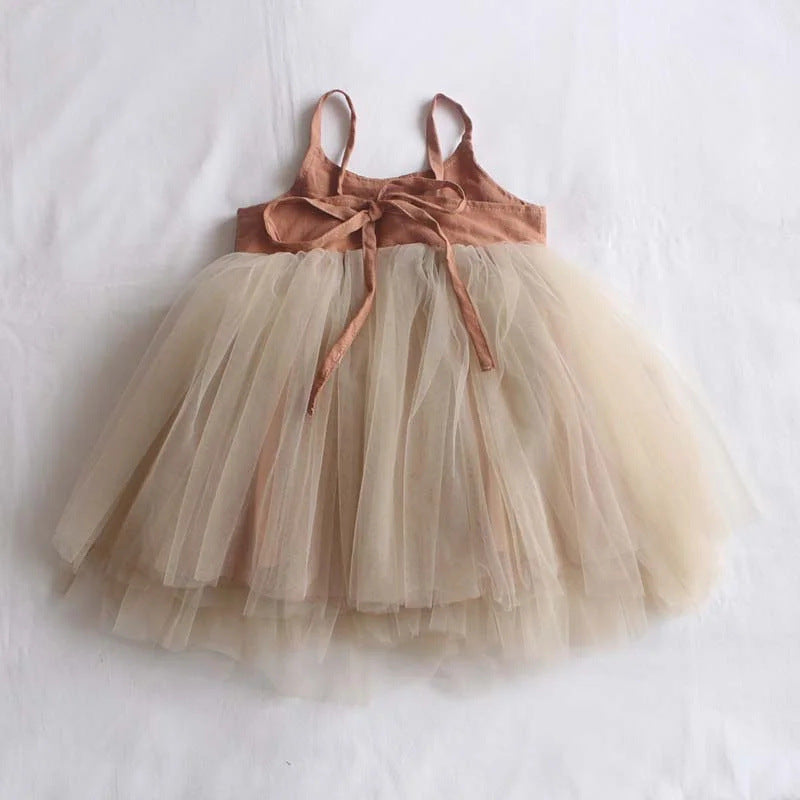 Children's Lace-up Cute Sweet Princess Dress 1 Style