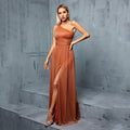 Dream Starry Sky Evening Dress Company Annual Meeting One Shoulder Evening Dress Cocktail Host Formal Dress Prom Evening Dress Yellow
