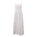 Women Clothing Summer Sexy French Pastoral Holiday Floral Strap Dress Maxi Dress for Women Multi