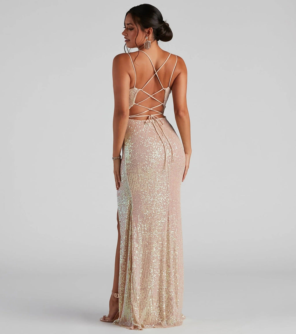 Summer Sequin Women Party Dress Club Sequ Dress Sexy Fishtail