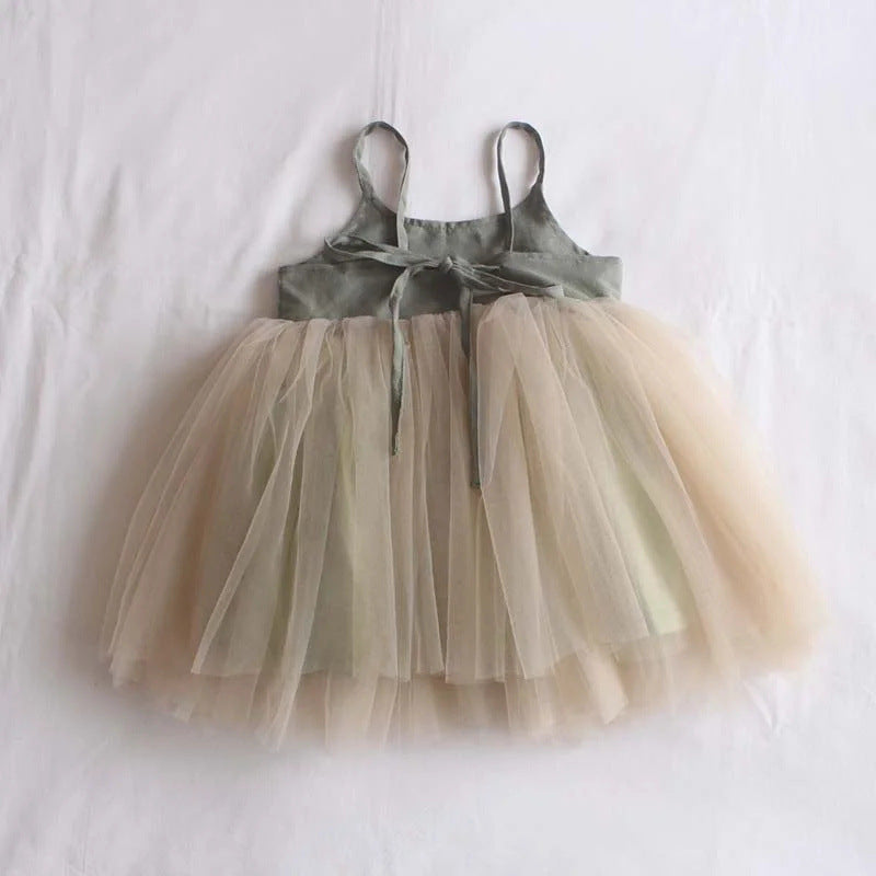 Children's Lace-up Cute Sweet Princess Dress 3 Style