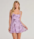 Women Clothing Sequined Cami Dress All Match Dress Lavender