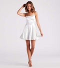 Spring Summer Sleeveless Sexy Suspenders Cocktail Dress White