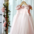 Baby Girl Princess Dress Flower Girl Wedding Puffy Yarn Dress Pink