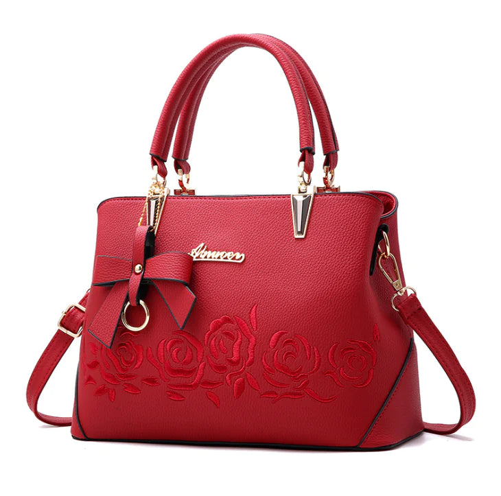 Women's Handbag, Shoulder Bag, Crossbody Bag Wine red