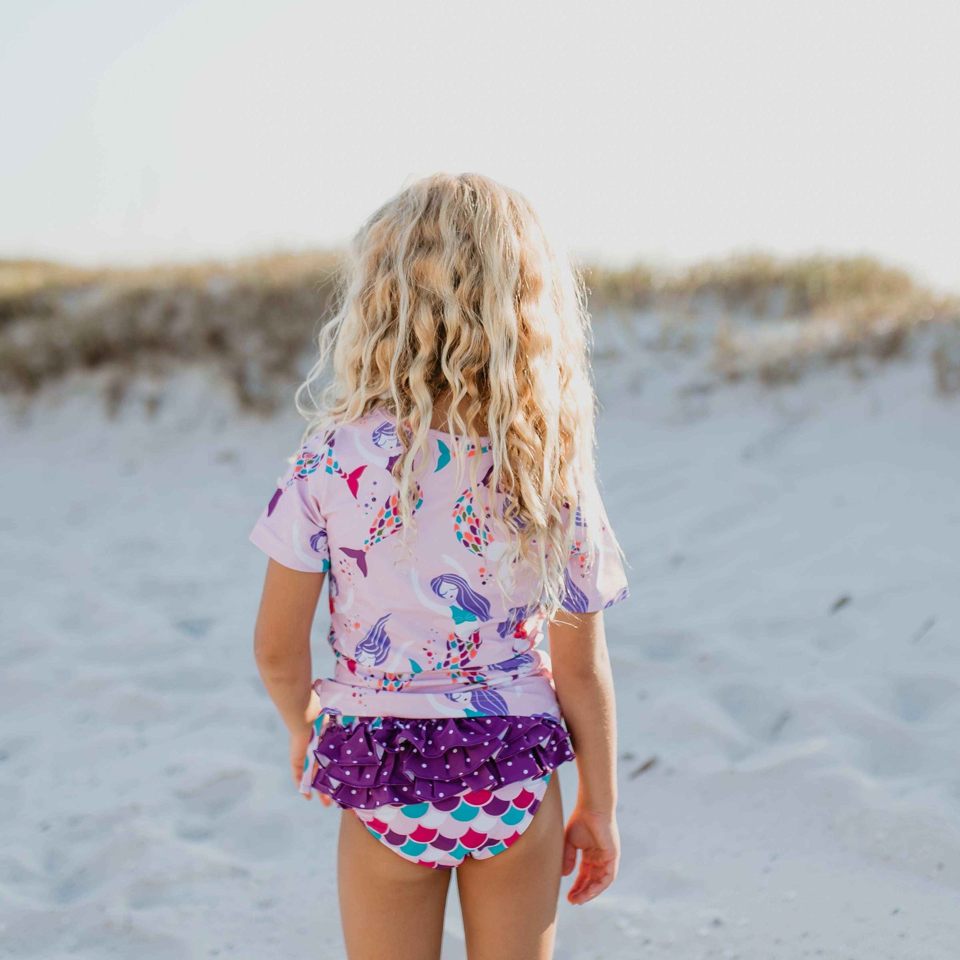 Sophie Mermaid Rash Guard Swimsuit