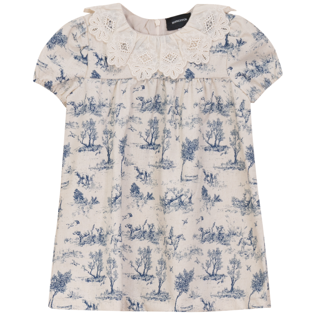 Tree Print Dress Indigo