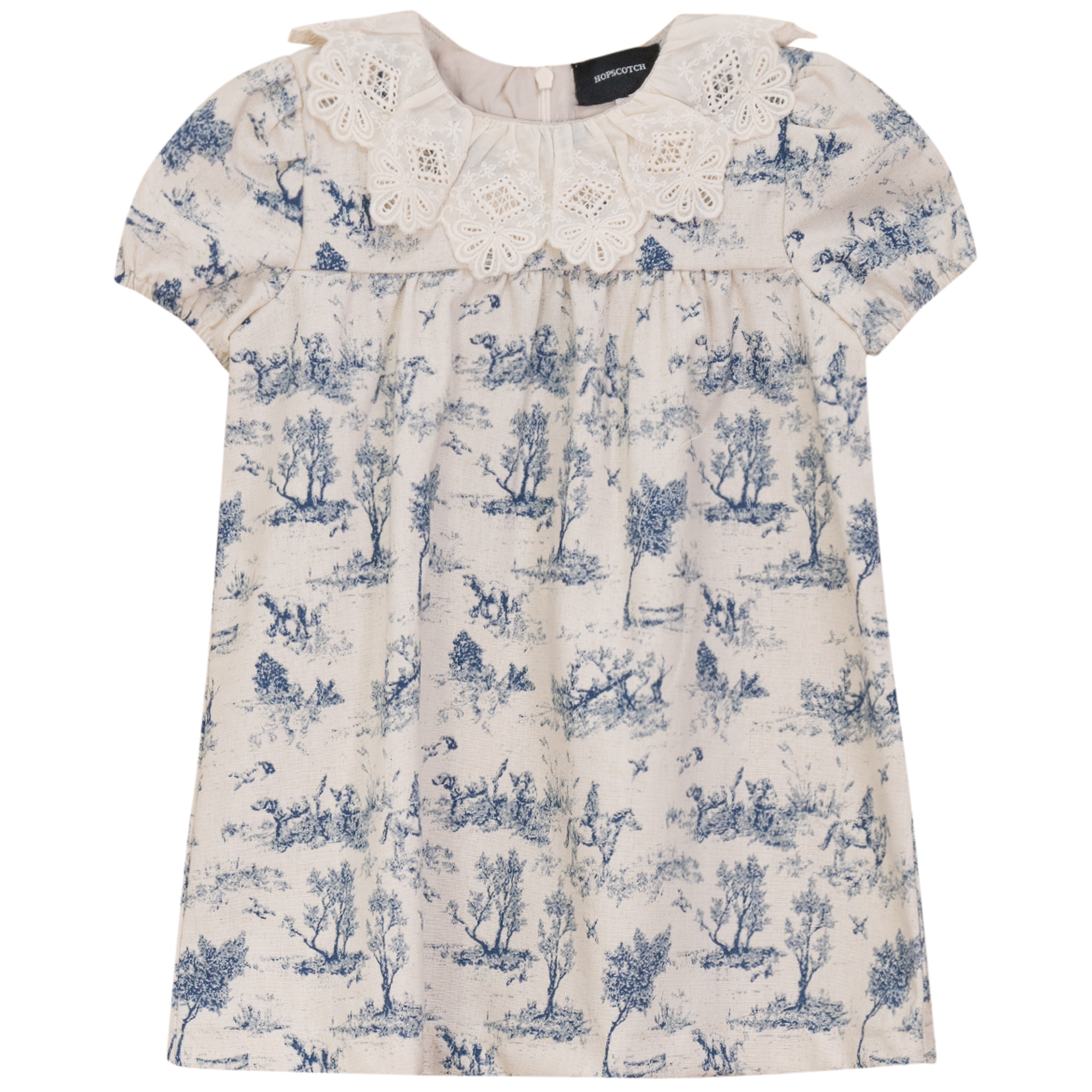 Tree Print Dress Indigo