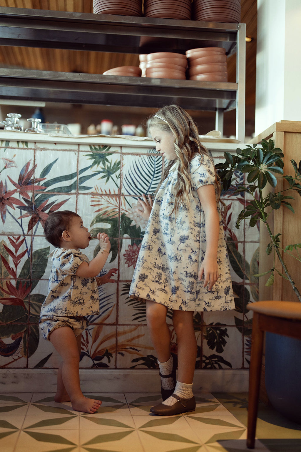 Tree Print Dress