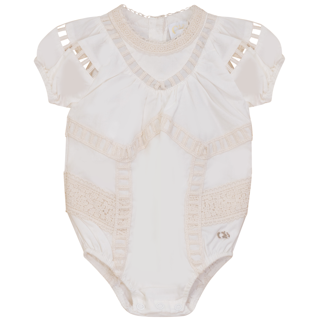 Woven Lace Bubble Off White