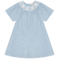 Woven Crochet Dress Blue