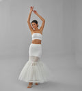 Mermaid Petticoat Skirt, Wedding Dress Underskirt, White Petticoat