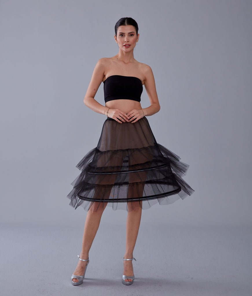 Black Petticoat Skirt