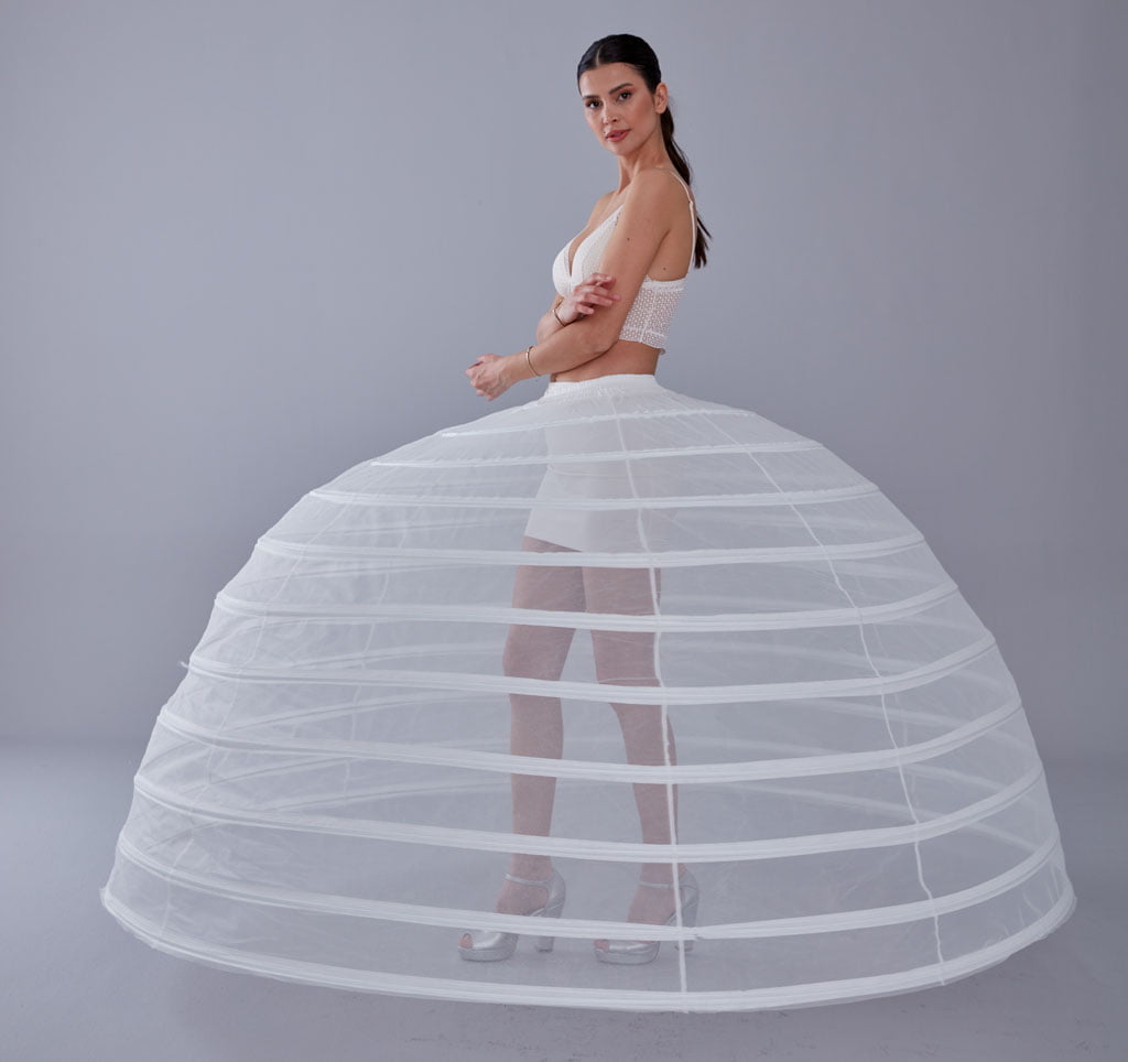 White Petticoat for Costumes and Bridal Gowns, Crinoline