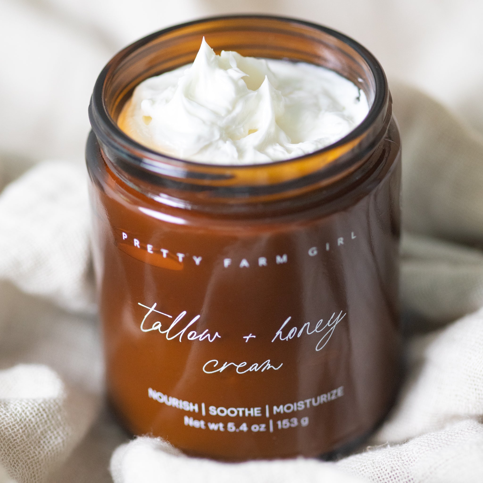 Fragrance Free Tallow + Honey Cream for Sensitive Skin 5.4oz