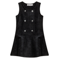 Striped Velour Jumper Black