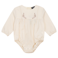 Floral Embroidered Bubble Cream